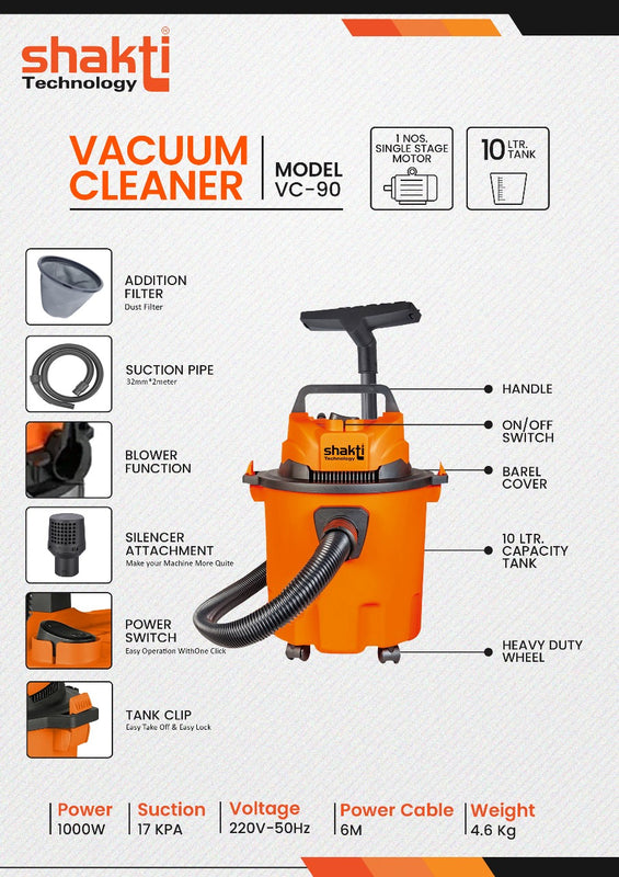 SHAKTI VACUUM CLEARNER 10L VC-90