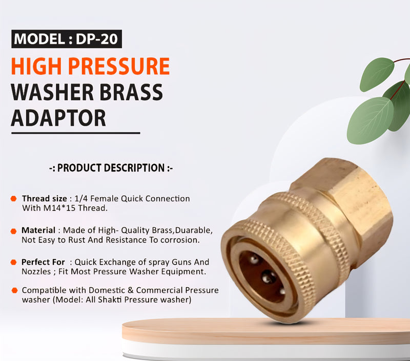BRASS 1/4 QRC [ QUICK CONNECTOR ]